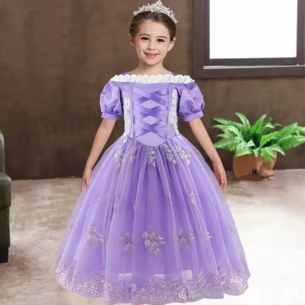 Purple Princess Kids Costume